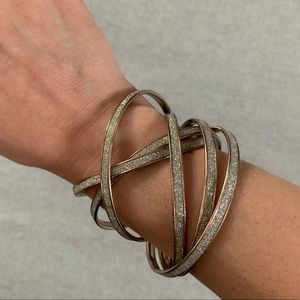 Rosegold sparkle link bracelet